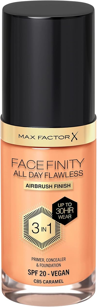 Max Factor Facefinity 3-in-1 Foundation SPF 20 85 Caramel 30ml
