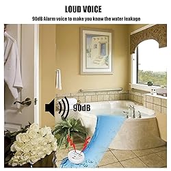 WER Water Leak Alarm Sensor, Battery Operated Leak