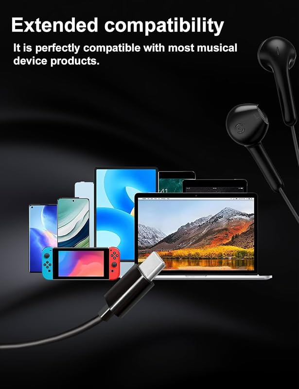 Auricolari con Filo USB C, Cuffiette per iPhone 18 Pro Max 17 16 — foto 4 di 6