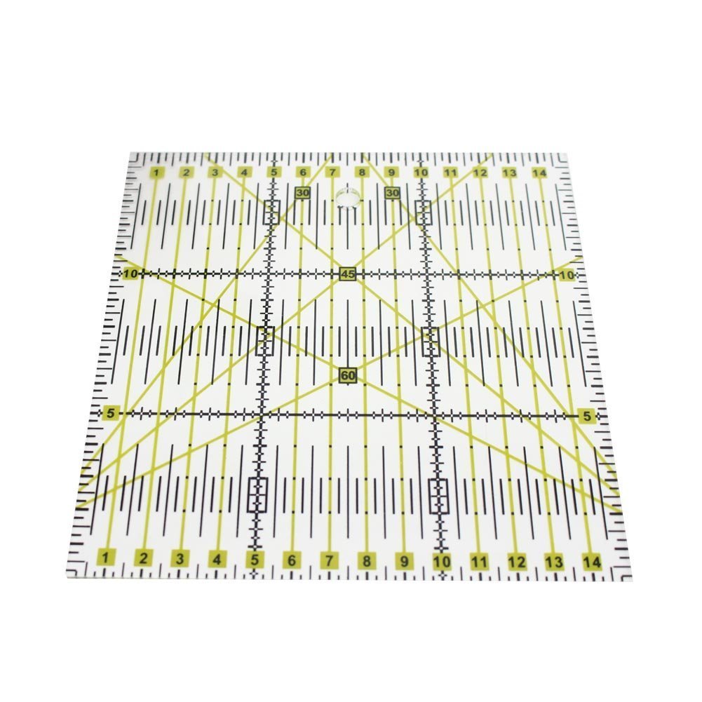 Hrph Fashion Patchwork Rulers Acrylic Accurate Scale Transparent Ruler