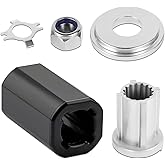 NIULPFZTK 835257Q1 Flo-Torq II Hub Kit for Mercruiser Alpha One/Bravo One Mercury Mariner Outboard Boat Motos 60-300 HP, for 15 Spline Tooth Propeller Installation Parts 835257K1