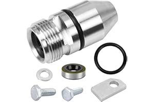 DAIRRR FUUU 345215 Speedometer Gear Housing for GM TH350 Transmission 1969 & Up, Speedometer Bullet Housing Kit Come with Metal Wrapped Seal Kit and Retainer Bracket, 7 Pcs