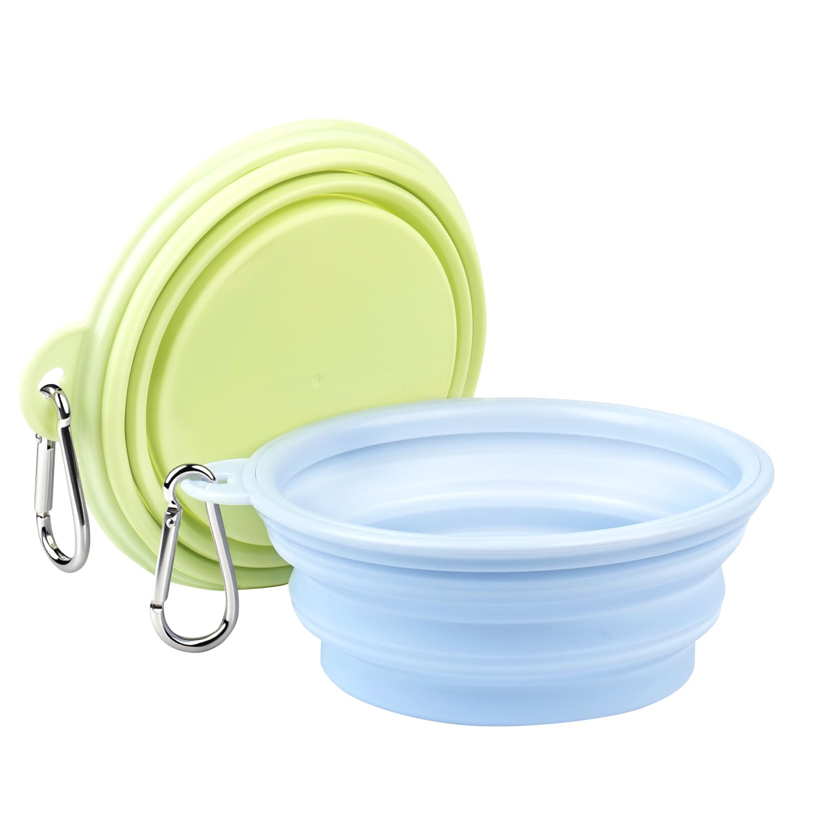 Photo 1 of Collapsible Dog Water Bowls for Travel,Portable Dog Bowls with Hook 350ML 2 Packs,Outdoor Pet Feeding Bowls, Pet Essentials