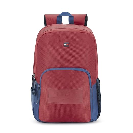 Tommy Hilfiger 22.82 Ltrs Red/Navy Laptop Backpack (TH/BIKOL04MUD)