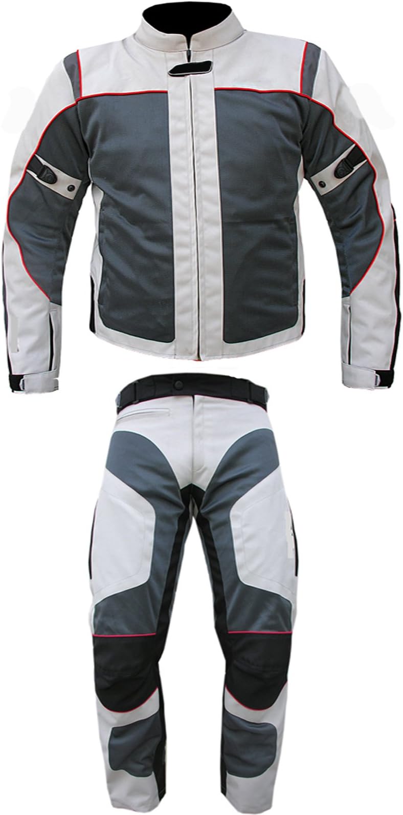 AZ NEW STYLE MOTORCYCLE MEN/WOMEN'S CE ARMOUR CORDURA TEXTILE 2 PIECE SUIT 100% WATERPROOF Available in All Size's