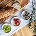 Naturally Chic Palm Leaf Bowls for Rabbits - 4 Inch Untreated Palm Leaf Mini Plates for Bunny, Chewable Treat Dish for Rabbits & Bunnies - 25 Pack Small Bamboo Like Plates