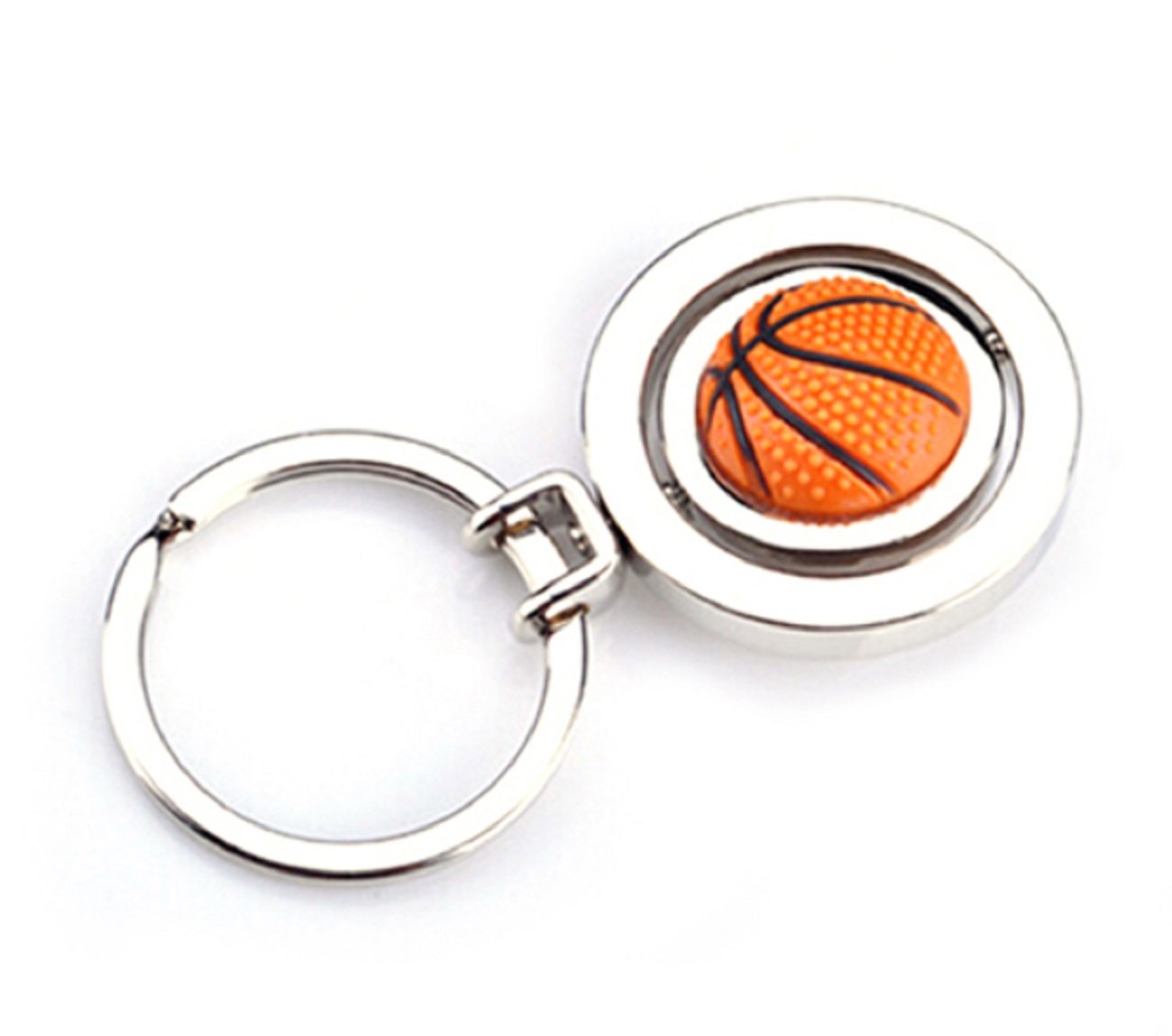 Sportigo® rotating basketball key ring in 3D look/sport gift idea/key ring basket ball