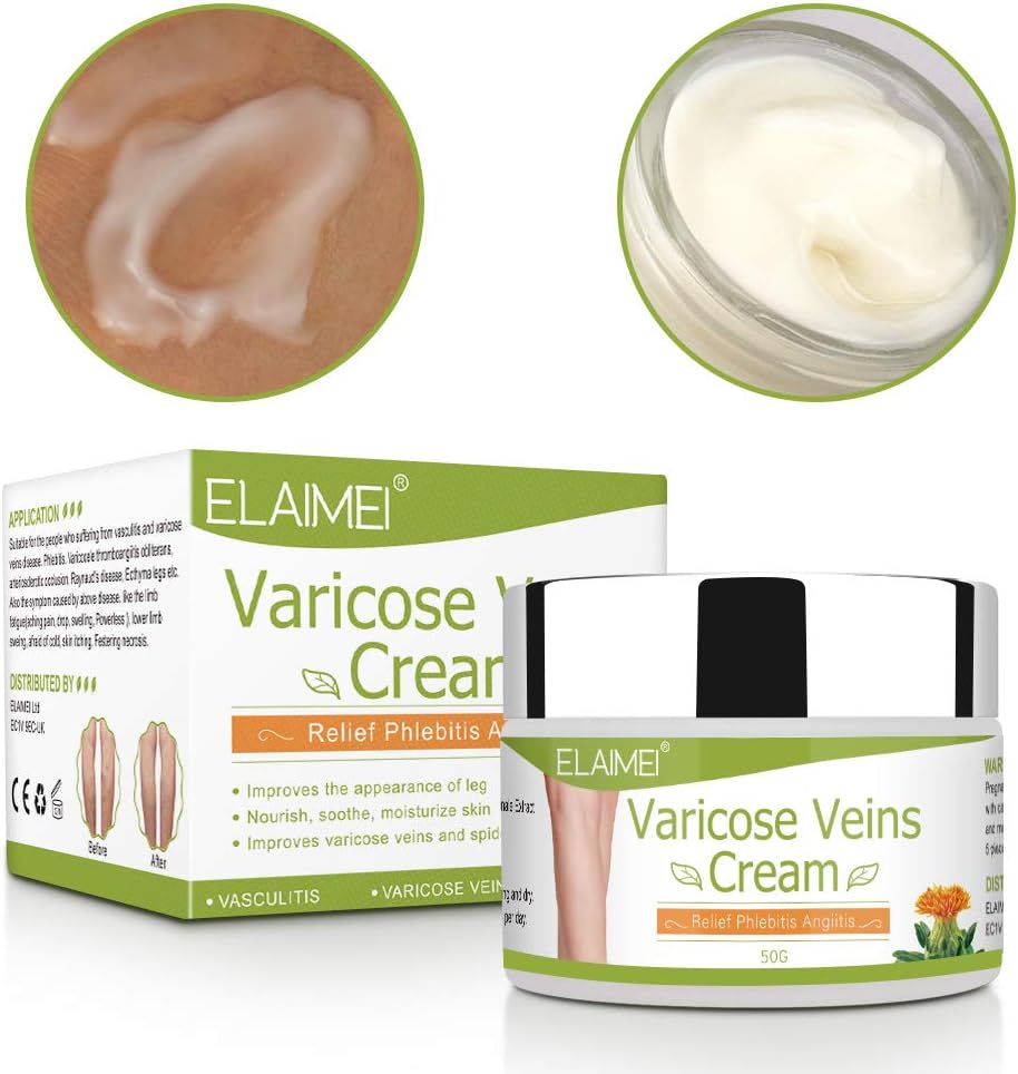 Varicose Veins Cream, Spider Varicose Care Cream for Legs Circulation Balm for Vein Appearance, 50 g (Pack of 1) - Image 3
