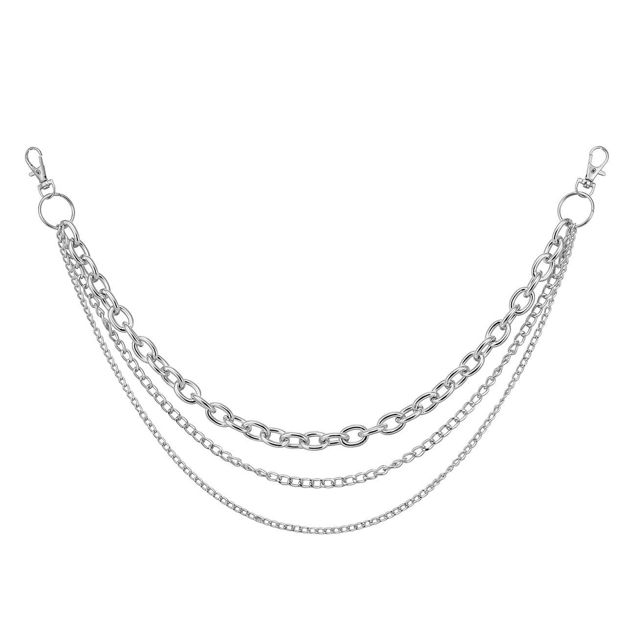 Manfnee Jeans Chain for Men Women Waist Belt Trouser Pants Chain Hip Hop Rock Punk Style