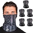 S A Company 5-Pack UV Face Shield | UV 30+ Multipurpose Neck Gaiter Balaclava for Adults