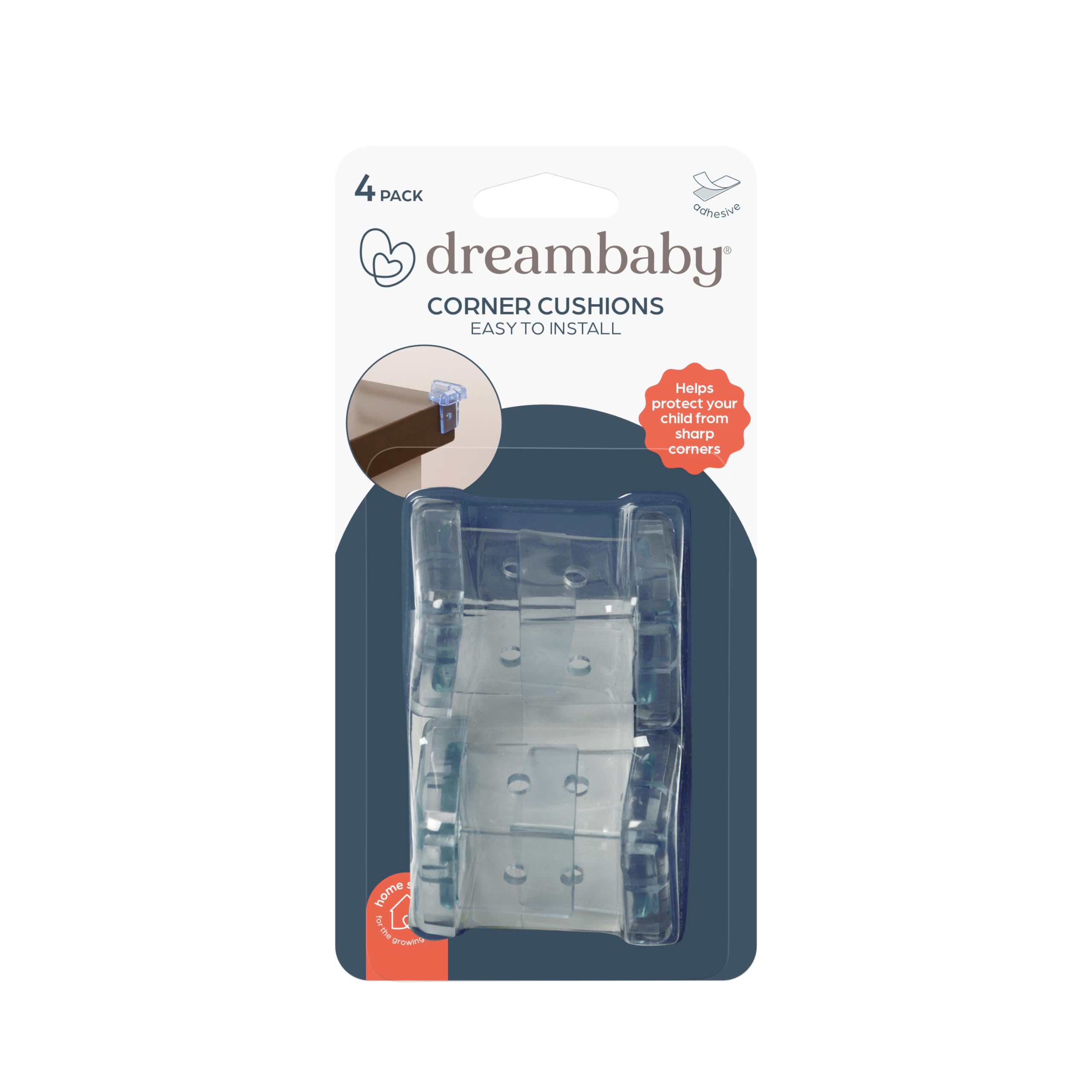 Dreambaby Corner Cushions (Pack of 4, Transparent)