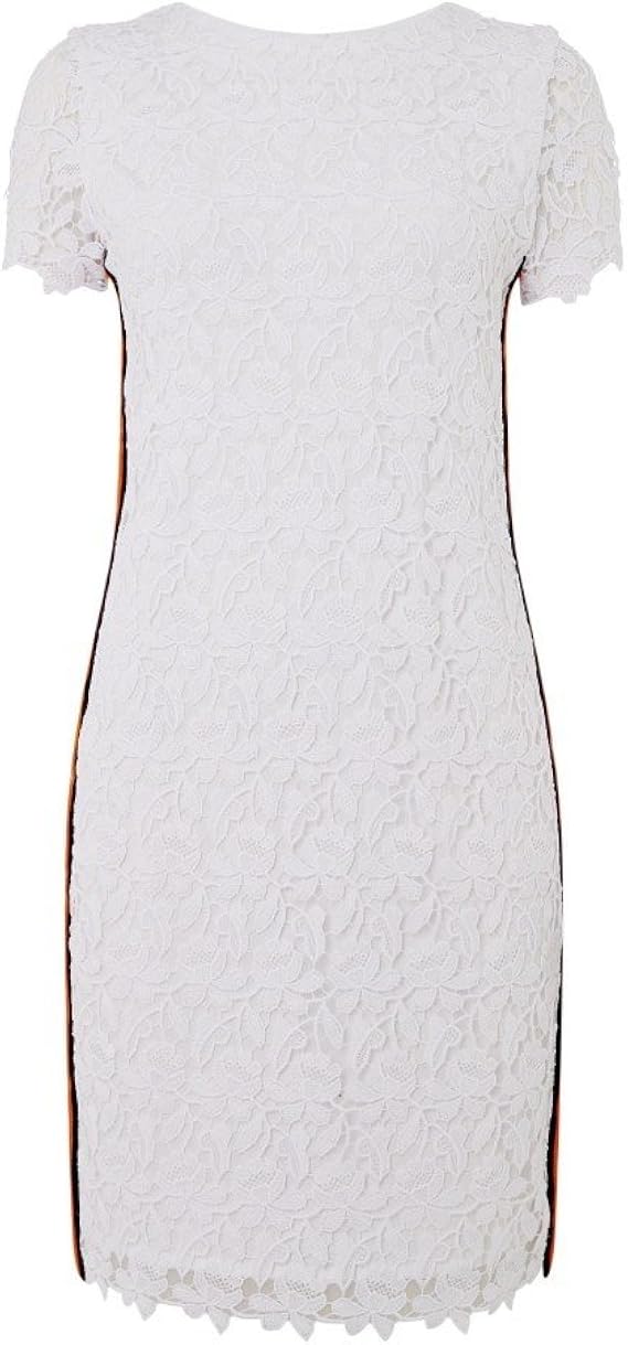 Amazon Co Jp ヒューゴ ボス Hugo Boss レディース ワンピース ドレス ワンピース Cap Sleeve Lace Dress With Side Stripe Detail 並行輸入品 服 ファッション小物