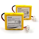 Lunggwey (2-Pack) 4.8V 800mAh Ni-Cd Battery for ELB-4865N, 277ELNF | Fits LESB1R, NIC0546, CUSTOM-123, OSA43AA and BCN800-4DWP-CE008A compatible emergency lights.