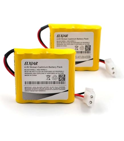 Exit Light Battery GLESOURCE(4 Pack)4.8V 1100mAh Ni-CD AA Battery Pack Replacement For Energizer N20AE015A CUSTOM-222 NIC0905 OSA146 Prescolite EDCNRB Exit Sign Emergency Light Exit Sign Battery