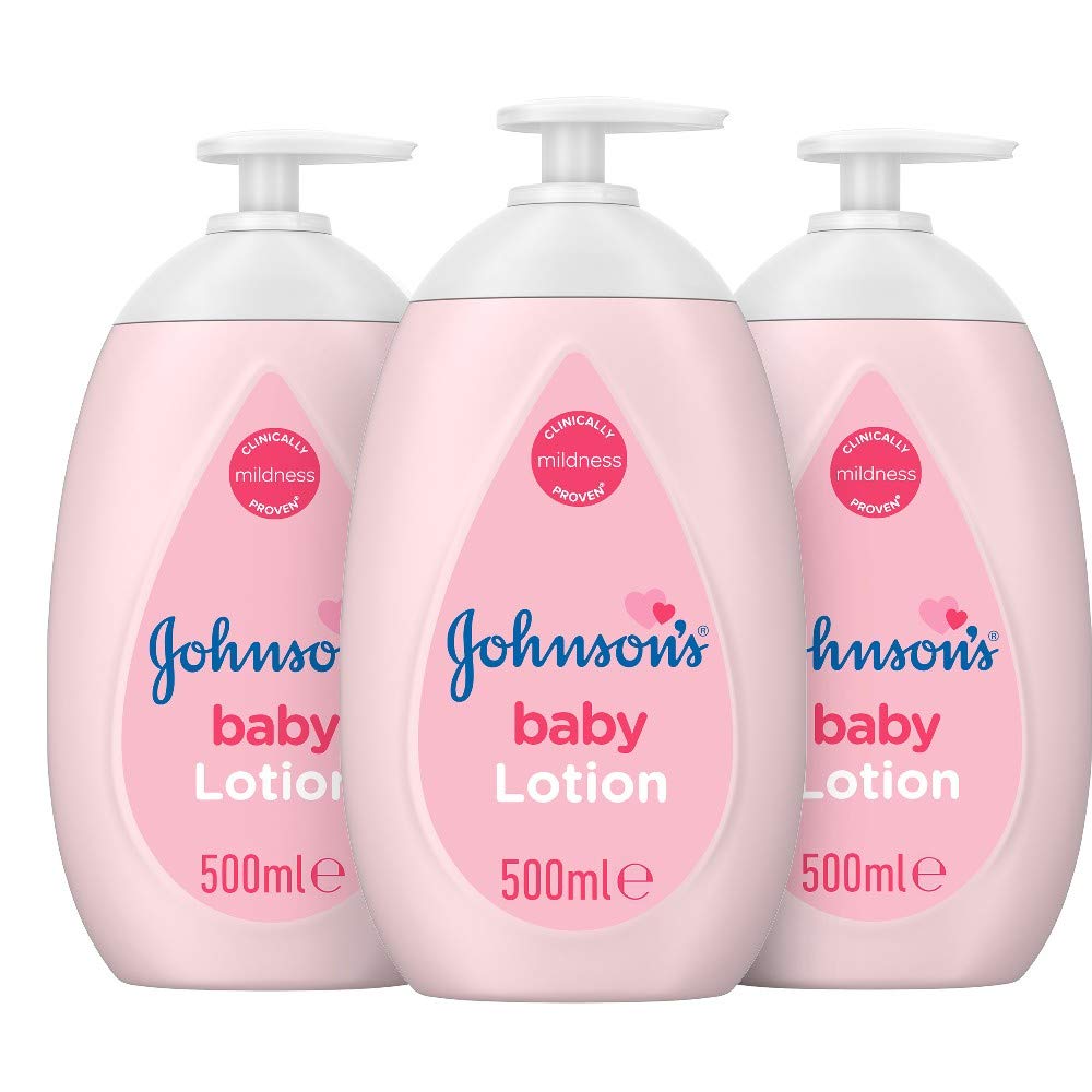 Johnson's Baby Lotion Multipack - Gentle and Mild for Delicate Skin and Everyday Use - 24 h Moisturisation - 3 x 500 ml