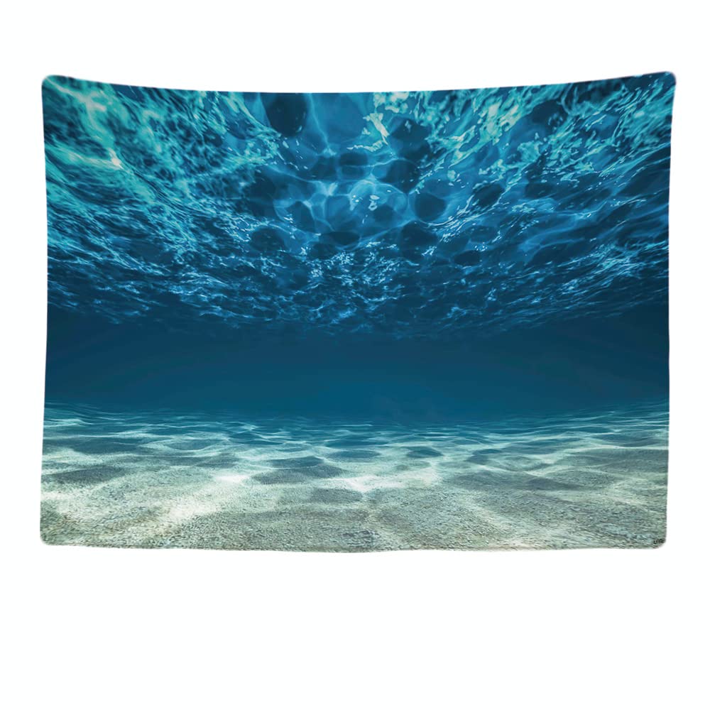 Ulticool – Decorative Wall Tapestry Bedroom - Ocean Sea Silence Diving Aquarium Beach Summer - 200 x 150 cm Large – Fabric Wallpaper – Tapestry Aesthetic Wall - Panoramic Decoration — image 1