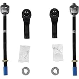 MOTORMAN 4pcs (2) EV800368+(2) ES3691 Front Inner&Outer Tie Rod End for 2004 F150 Truck,2005-08 F150 Truck,2006-08 Mark LT