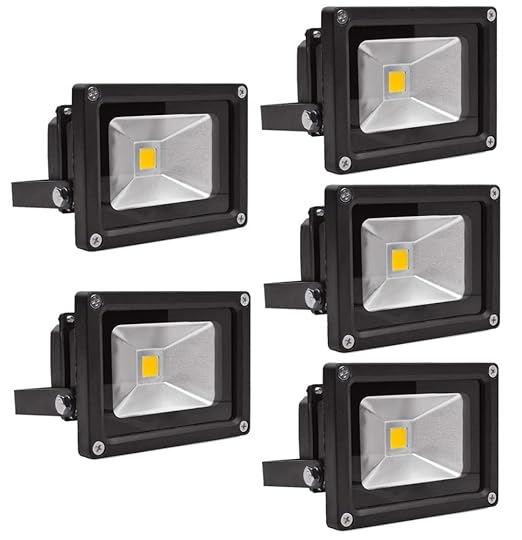 Leetop 5X 10W 20W 30W Negro Blanco Cálido Foco Proyector LED ...