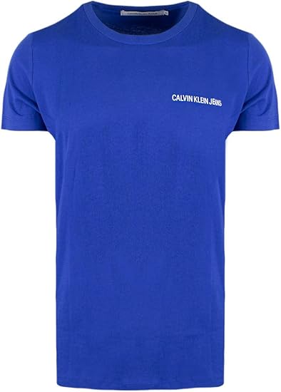 t shirt blu elettrico uomo