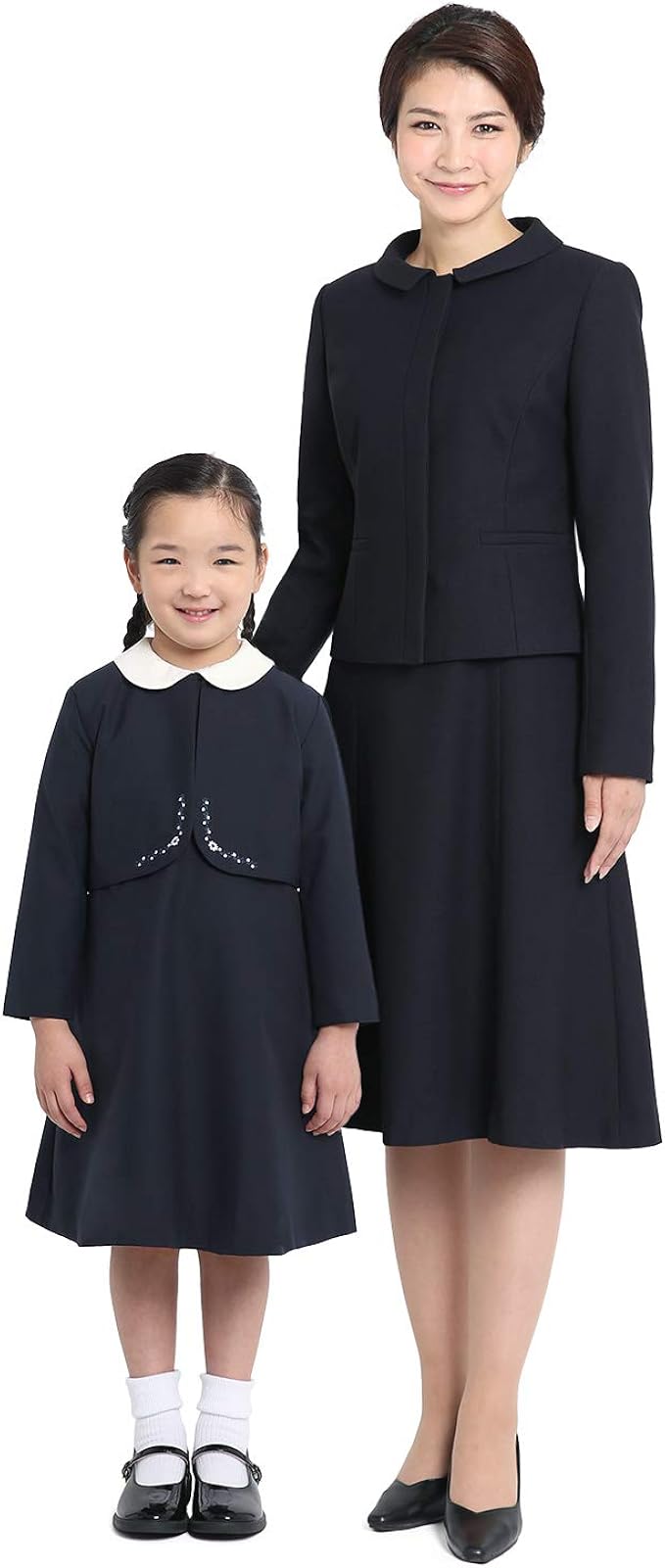 Amazon ニナーズ Nina S お受験スーツ 女の子 子供用 面接 紺 ウール キッズ ジャケット ボレロ ワンピース フォーマル 学校 幼稚園 幼児教室 説明会 見学会 Kds 1807 110 130cm フォーマル 通販