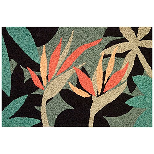 Jellybean Bird of Paradise Tropical Flower Garden Area Rug 33 x 21