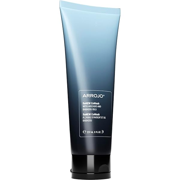 ARROJO RENEW COWASH, 8OZ – SULFATE & PARABEN FREE CLEANSING CONDITIONER FOR COLOR TREATED HAIR – VEGAN, NON-FOAMING CLEANSER WITH AVOCADO & BABASSU OILS FOR CURLY & DRY HAIR
