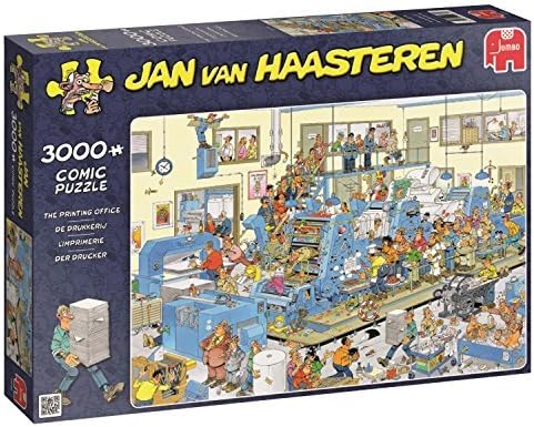 Jan van Haasteren The Printing Office Jigsaw Puzzle (3000-Piece) by Jan van Haasteren