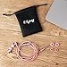 Earbuds,E&jing Earphones In Ear Wired Headphones 3.5mm Jack Stereo Noise Cancelling Headphones with In-line Mic and Remote Control(Rose Gold)
