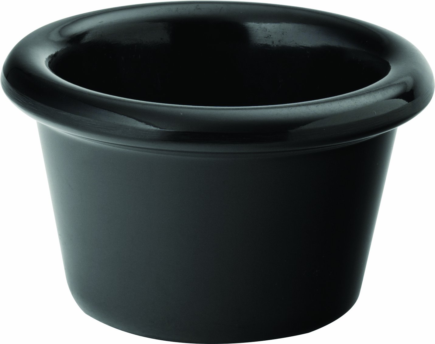 Utopia CAS275DS03 Melamine Ramekins, 1.5 oz., 4 cL, Plain Black (Pack of 48)