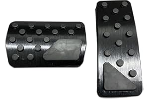 Fogfar 2 PCS Car Pedal Cover, Non Slip Gas Pedal Brake Pedal Cover, Suitable for Jeep Grand Cherokee Accelerator Pedal Cover (Black)