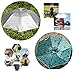 KINGSOO Hand Free Hat Elastic Fishing Gardening Folding Umbrella Hat Headwear (Camouflage)