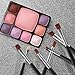 BS-MALL Makeup Eye Brush Set 20 Pcs Eyeshadow Brushes Makeup Brushes (Rose Brown)