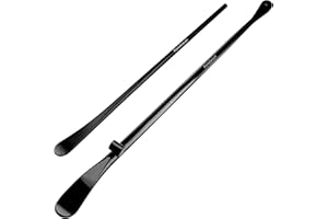 RENDASUN 2PCS Tire Bar, 34645 Tire Mount and Demount Iron 37In, 3/4 in | 33220 Mt and Demount Spoon 30 in, 11/16 in, Tire Irons Heavy Duty Used for Off-Road Vehicle, Bus, Cars, Tractor Tubeless Truck Tires…