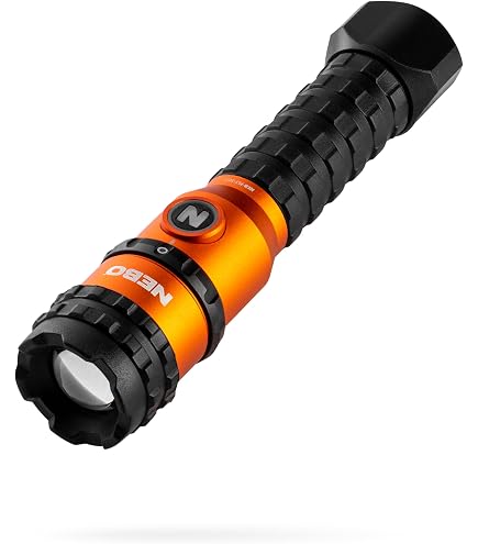 NEBO Big Larry PRO Flashlight, High Power 500 Lumen Work Light, Red Hazard  Flasher, Fully Rechargeable, Water and Impact Resistant, Black - Amazon.com