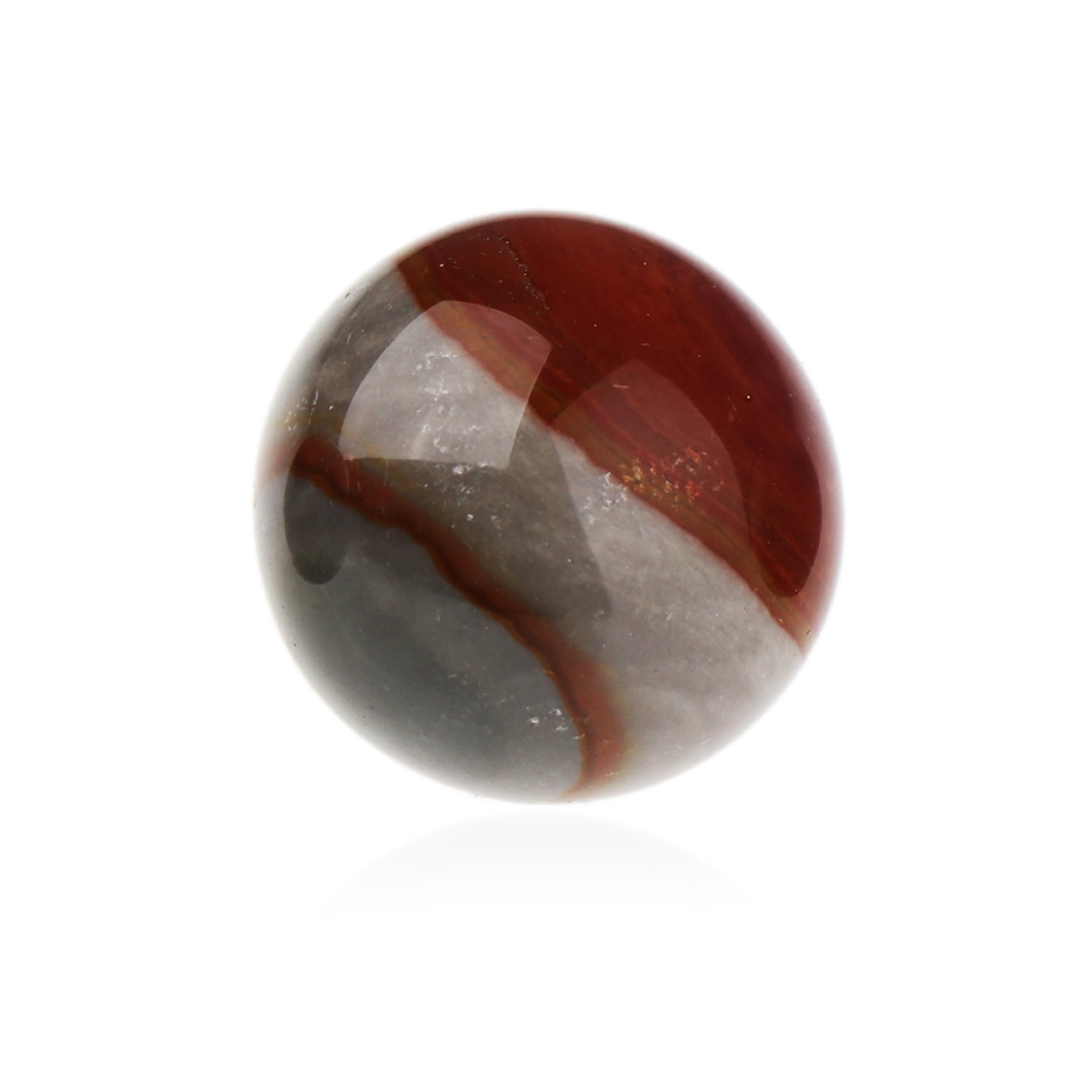NKlaus Natural Polychrome Jasper Approx. 30 mm Ball Gemstone Balance and Creativity 14908