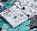 DJT Womens Long Sleeve Pattern Tunic Jumper Shirt One Size Grey T27 Blue-Floral