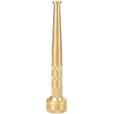 STYDDI 6" Brass Garden Water Hose Nozzle, Jet Stream Hose Nozzle with 3/4-Inch, 7 GPM 80 PSI, High Pressure Super Sweeper Nozzle For Clean Patios, Driveways, Sidewalks, Yard, Vehicles, Deck