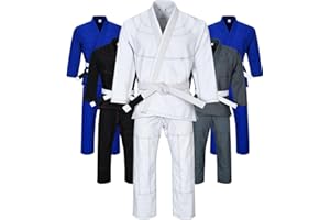 Knockout Fight Gear Brazilian Jiu Jitsu Gi For Men, BJJ Gi Women Grappling gi ULTRA LIGHT, PRESHRUNK Sweat Wicking Fabric