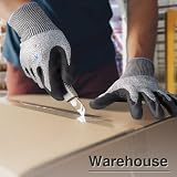 KAYGO Cut Resistant Work Gloves 2 Pairs Level C MicroFoam Nitrile XL Grey view 3