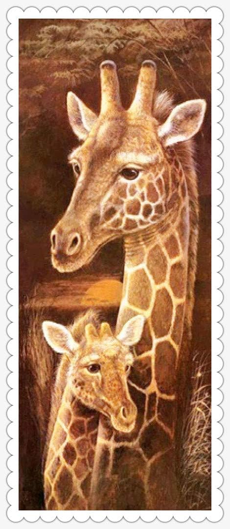 ParNarZar 5D Diamond Painting Kits 15.7x41" Giraffes Big XLL Full Drill DIY 5D Diamond Rhinestone Crystal Painting Cross Stitch Kit Wall Art Decor Diamond Embroidery Painting by Number Kits - Image 5