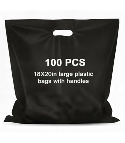 Amazon.com: Purple Q Crafts Plastic Bag with Die Cut Handle Bag 15