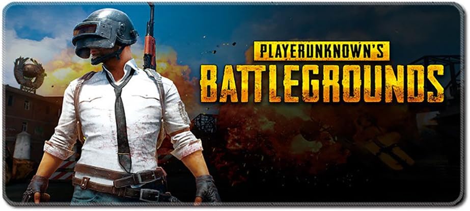 PUBG Game PLAYERUNKNOWN’S BATTLEGROUNDS XXL Professional Large Mouse Pad & Computer Game Mouse Mat for PUBG (27.6x11.8x0.12IN) (A)