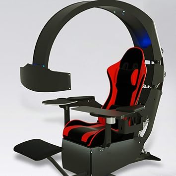 Amazon コックピットゲーミングチェア 収納ボックス付きワンクリックエルゴノミックコンピューターコックピット チェア 多機能レーシングシミュレーターコックピットゲームチェア オフィスと家庭用の回転可能なコンピューターチェア 黒 Hgfdsa Pc ゲーミングチェア