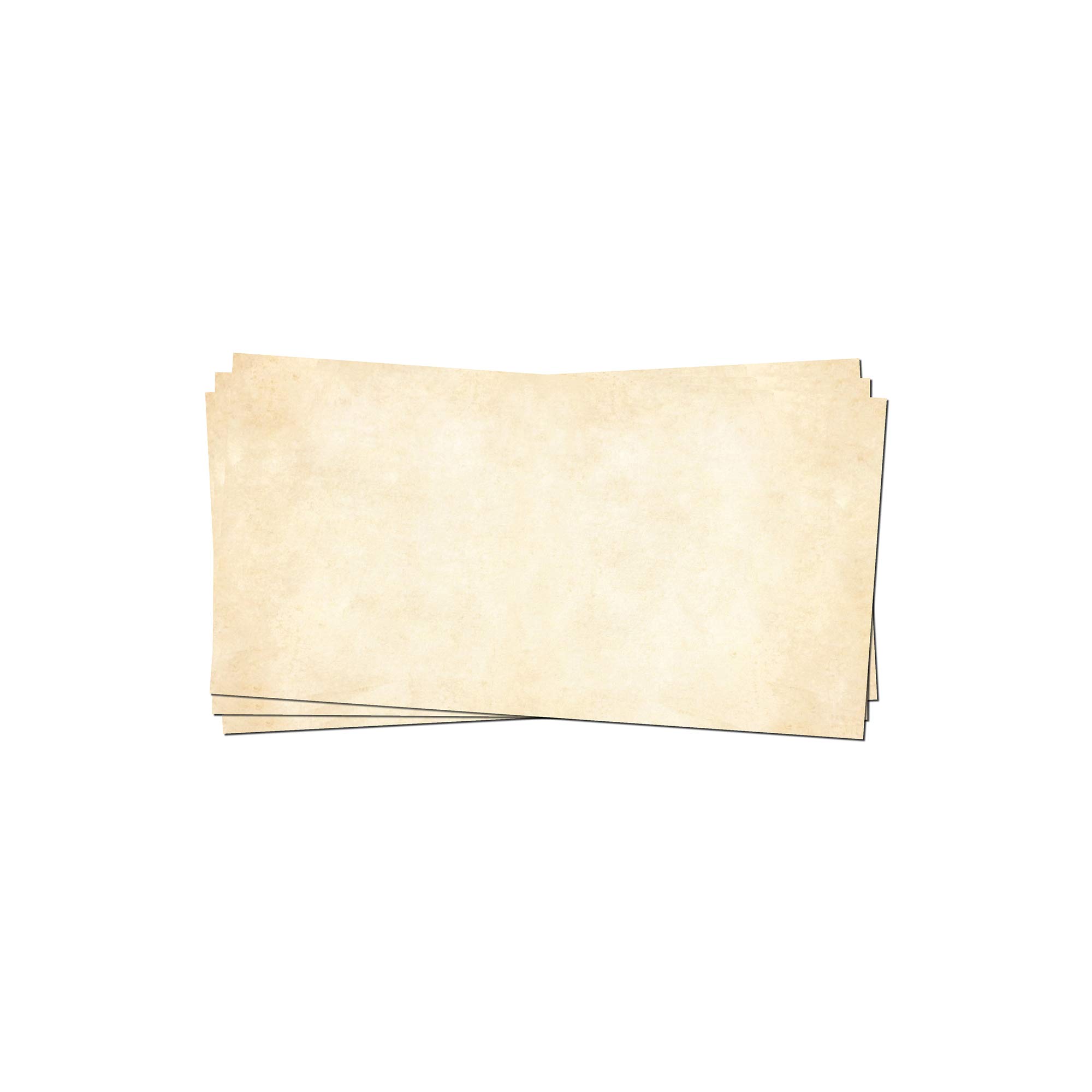 Presentou 50 x Writing Paper Printed on Both Sides 120 g Paper | Writing Paper Certificate Paper Menu Love Letter (Vintage Light, 50 Envelopes)