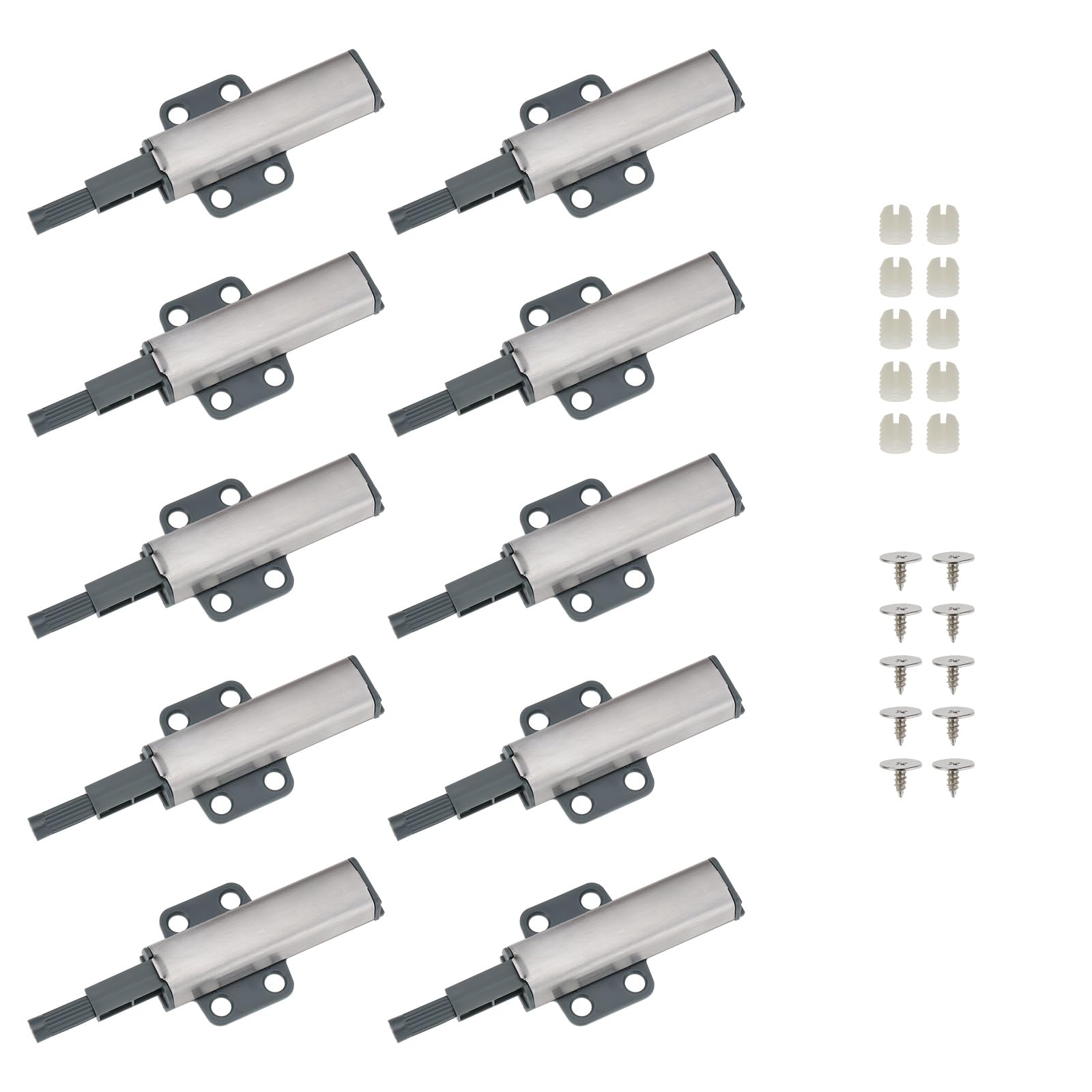 LT Easiyl 10 Sets Push to Open Door Catches Magnetic Latch Push Door Opener for Furniture Door Wardrobe Closure Drawers Compatible with IKEA BESTA Cupboard