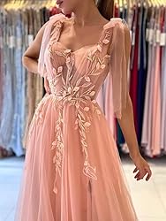 Dymaisei Sweetheart Lace Prom Dresses Spaghetti