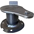 LavaLock BBQ Smoker Supply Uds Ugly Drum Parts Intake Teardrop Vent Damper 1-1/2 Flange for 55 Gallon Drum