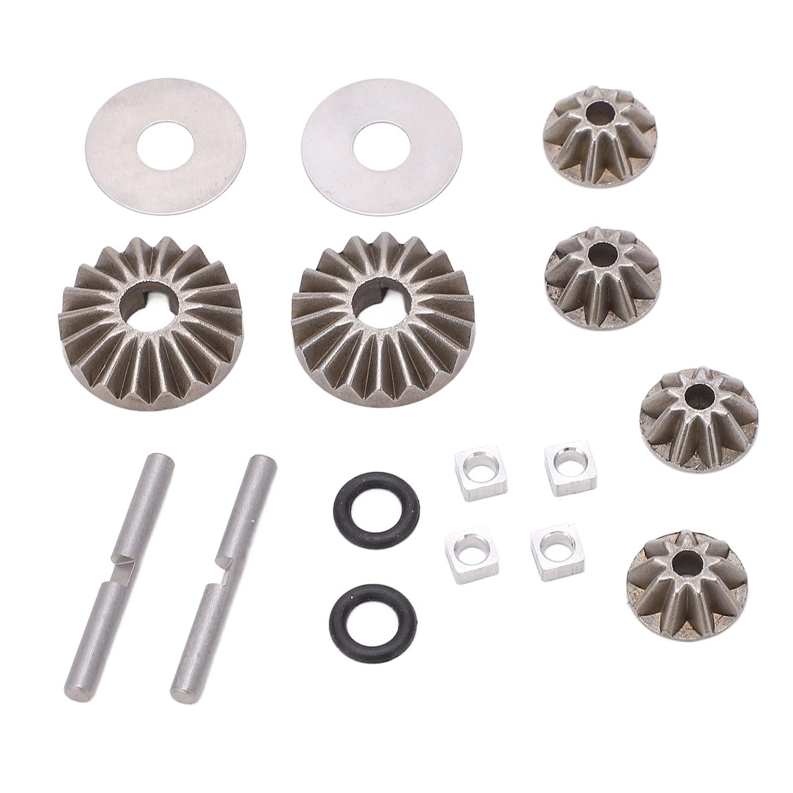 HERCHR Metal Steel Bevel Gear Set, RCTransmission Gear Set Metal Gear with Shaft and Motor Gear for ZD Racing 1/7 DBX07 MTX07 EX07 Car Upgrade Parts