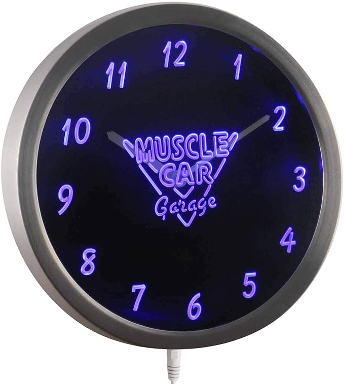 Pep Boys Auto Repair Parts Store Mechanic Garage Bar Man Cave Blue Neon Clock Advertising Sign Home Living Wall Hangings Indielibre Com