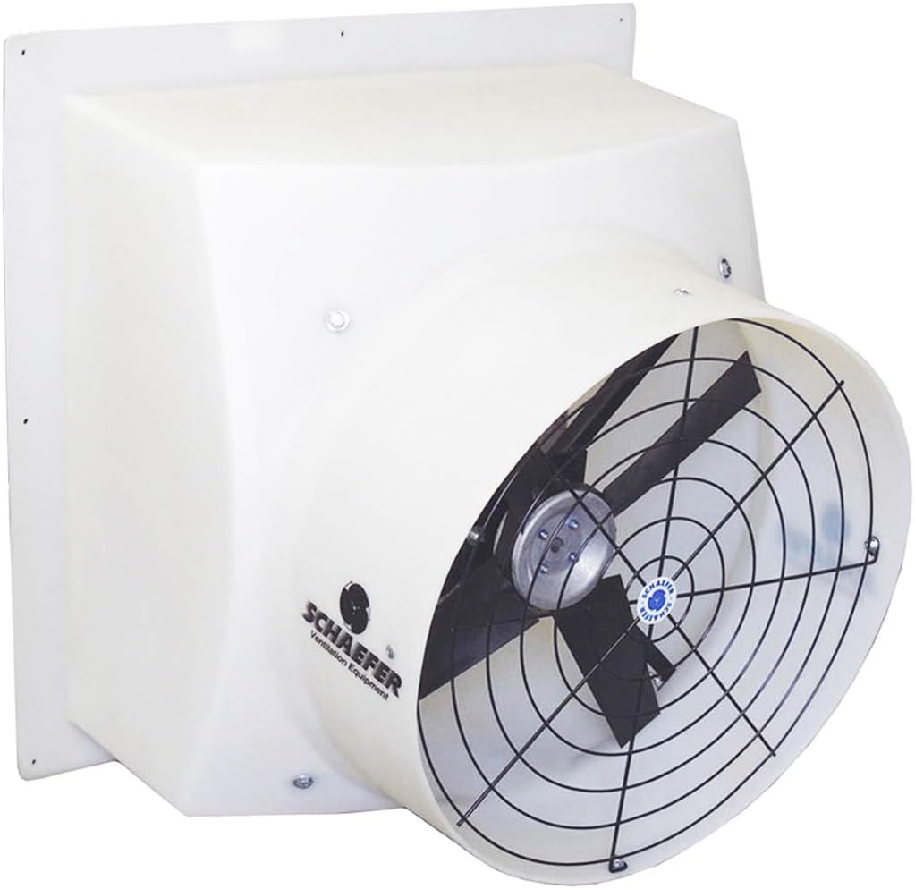 Schaefer PFM096P16 1090 CFM 1/6 HP 9-Inch Direct Drive Poly Exhaust Fan